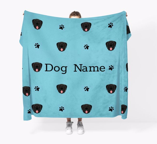 'Paw Pattern' - Personalised {breedFullName} Blanket